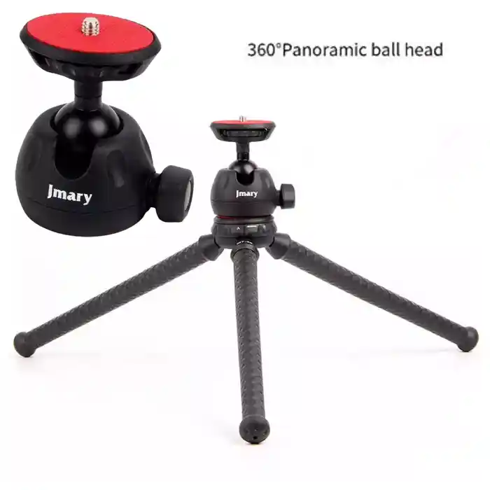 Jmary MT25 Flexible octopus Tripod for Phone Camera stand with Phone Clip Mount Travel Tripod Mini Tripod Stand for gopro vlog